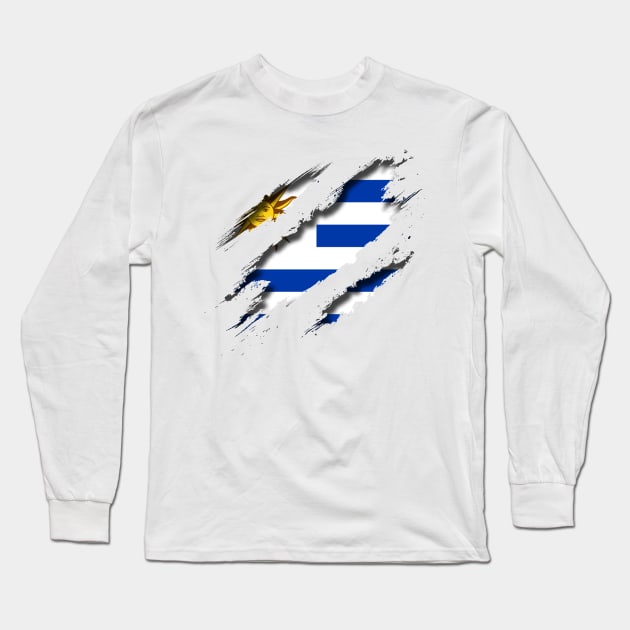 Uruguay Shredding Long Sleeve T-Shirt by blackcheetah